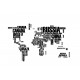 Sticker decorativ, World Map, 190 cm, 757STK Sticker decorativ, World Map, 190 cm, 757STK