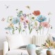 Sticker decorativ cu Flori albastre, 120 cm, 1137STK
