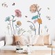 Sticker decorativ cu Flori colorate, 120 cm, 1134STK