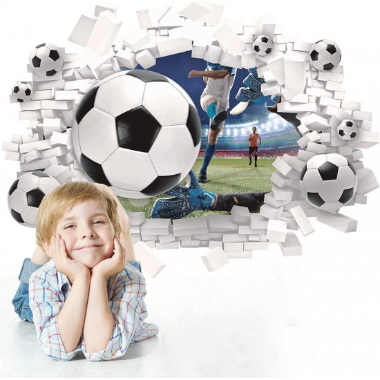 Sticker decorativ cu Fotbal, 70 cm, 1129STK
