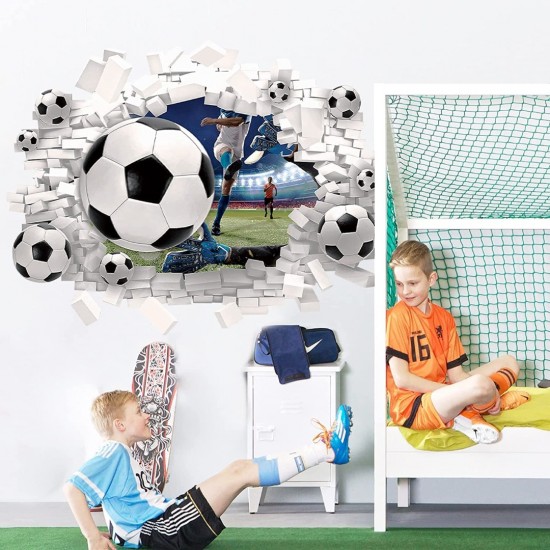 Sticker decorativ cu Fotbal, 70 cm, 1129STK