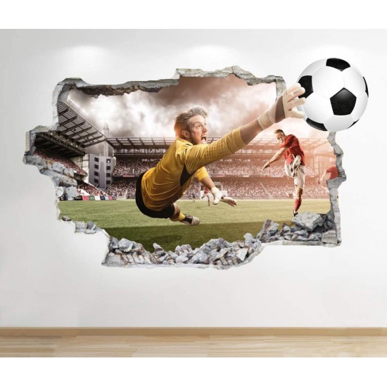 Sticker decorativ cu Fotbal, 80 cm, 1127STK