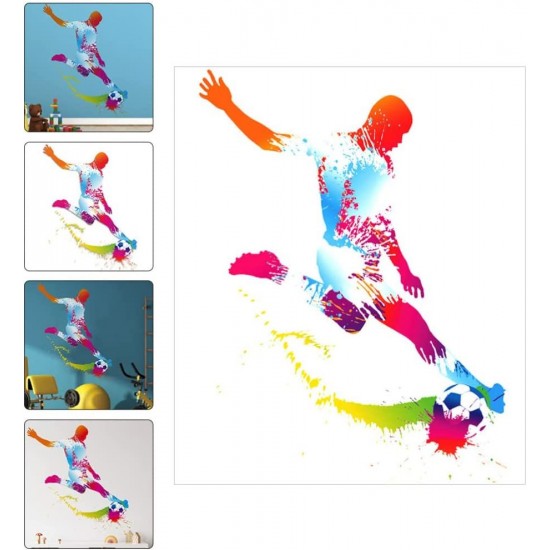 Sticker decorativ cu Fotbal, 80 cm, 1128STK