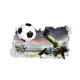 Sticker decorativ cu Fotbal, 85 cm, 1126STK