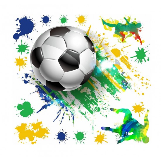 Sticker decorativ cu Fotbal, 90 cm, 1123STK Sticker decorativ cu Fotbal, 90 cm, 1123STK