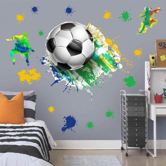 Sticker decorativ cu Fotbal, 90 cm, 1123STK Sticker decorativ cu Fotbal, 90 cm, 1123STK