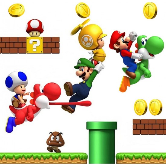Sticker decorativ cu Mario, 100 cm, 1104STK