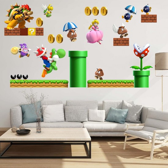 Sticker decorativ cu Mario, 110 cm, 1101STK
