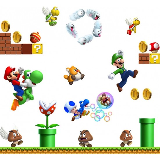 Sticker decorativ cu Mario, 110 cm, 1112STK