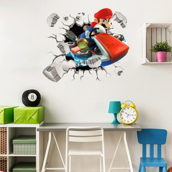Sticker decorativ cu Mario, 50 cm, 1109STK