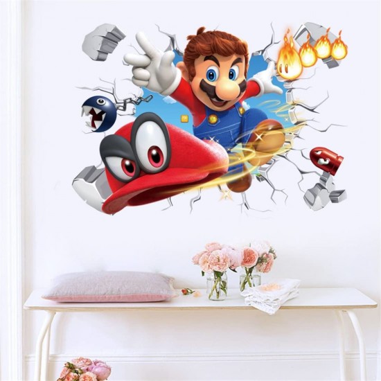 Sticker decorativ cu Mario, 70 cm, 1105STK