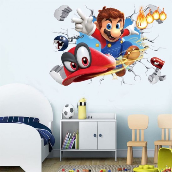 Sticker decorativ cu Mario, 70 cm, 1105STK