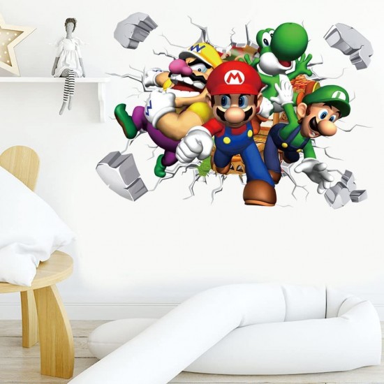 Sticker decorativ cu Mario, 70 cm, 1107STK