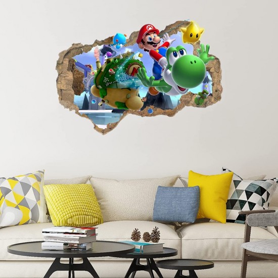 Sticker decorativ cu Mario, 70 cm, 1108STK