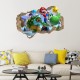 Sticker decorativ cu Mario, 70 cm, 1108STK