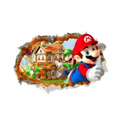 Sticker decorativ cu Mario, 80 cm, 1117STK