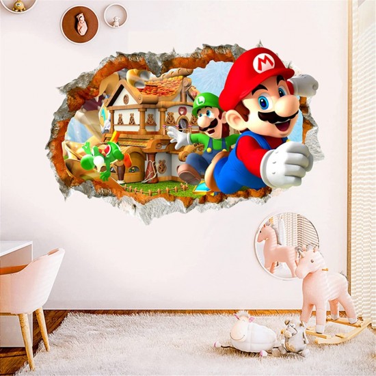 Sticker decorativ cu Mario, 80 cm, 1117STK