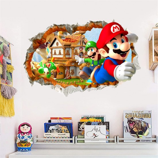Sticker decorativ cu Mario, 80 cm, 1117STK