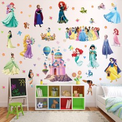Sticker decorativ cu Printese, 70 cm, 1114STK
