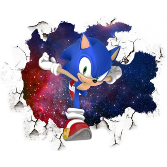 Sticker decorativ cu Sonic, 60 cm, 1115STK Sticker decorativ cu Sonic, 60 cm, 1115STK