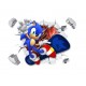 Sticker decorativ cu Sonic, 70 cm, 1118STK