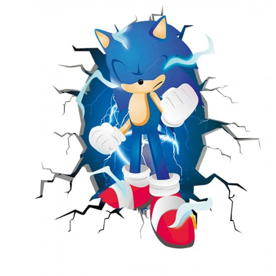Sticker decorativ cu Sonic, 80 cm, 1119STK Sticker decorativ cu Sonic, 80 cm, 1119STK