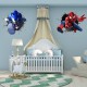 Sticker decorativ cu Sonic si Spiderman, 70 cm, 1116STK Sticker decorativ cu Sonic si Spiderman, 70 cm, 1116STK