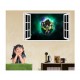 Sticker decorativ, fereastra 3D,  Dragon Ball, 85 cm, 1023STK
