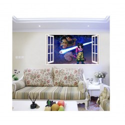 Sticker decorativ, fereastra 3D, Dragon Ball, 85 cm, 1025STK Sticker decorativ, fereastra 3D, Dragon Ball, 85 cm, 1025STK