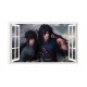 Sticker decorativ, fereastra 3D,  Naruto, 85 cm, 1028STK
