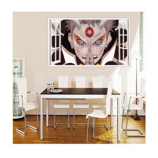 Sticker decorativ, fereastra 3D,  Naruto, 85 cm, 1053STK