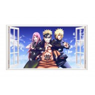 Sticker decorativ, fereastra 3D,  Naruto, 85 cm, 1054TK