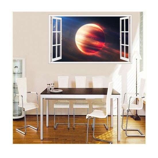 Sticker decorativ, fereastra 3D, Planeta, 85 cm, 1041STK Sticker decorativ, fereastra 3D, Planeta, 85 cm, 1041STK