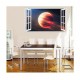 Sticker decorativ, fereastra 3D, Planeta, 85 cm, 1041STK Sticker decorativ, fereastra 3D, Planeta, 85 cm, 1041STK