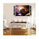 Sticker decorativ, fereastra 3D, Planeta, 85 cm, 1042STK Sticker decorativ, fereastra 3D, Planeta, 85 cm, 1042STK