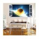 Sticker decorativ, fereastra 3D, Planeta, 85 cm, 1044STK Sticker decorativ, fereastra 3D, Planeta, 85 cm, 1044STK