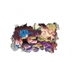 Sticker decorativ, gaura in perete 3D,  Dragon Ball, 85 cm, 1021STK-1