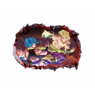 Sticker decorativ, gaura in perete 3D,  Dragon Ball, 85 cm, 1021STK