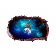 Sticker decorativ, gaura in perete 3D,  Dragon Ball, 85 cm, 1022STK-1