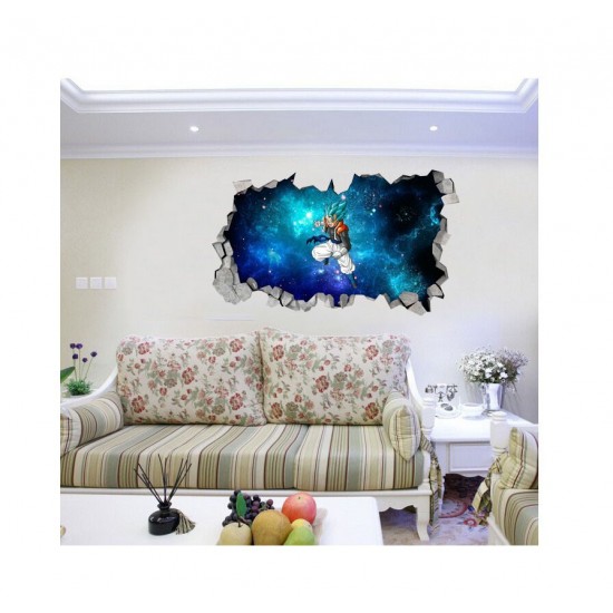 Sticker decorativ, gaura in perete 3D,  Dragon Ball, 85 cm, 1022STK-2
