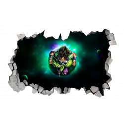 Sticker decorativ, gaura in perete 3D,  Dragon Ball, 85 cm, 1023STK-2