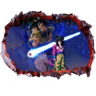 Sticker decorativ, gaura in perete 3D,  Dragon Ball, 85 cm, 1025STK-1