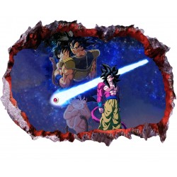 Sticker decorativ, gaura in perete 3D,  Dragon Ball, 85 cm, 1025STK-1