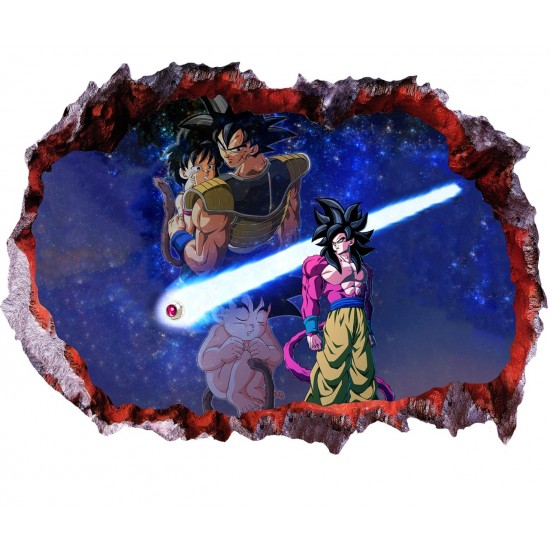 Sticker decorativ, gaura in perete 3D, Dragon Ball, 85 cm, 1025STK-1 Sticker decorativ, gaura in perete 3D, Dragon Ball, 85 cm, 1025STK-1