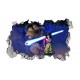 Sticker decorativ, gaura in perete 3D,  Dragon Ball, 85 cm, 1025STK-2