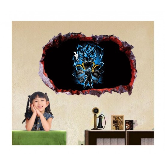 Sticker decorativ, gaura in perete 3D,  Dragon Ball, 85 cm, 1027STK-1