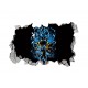 Sticker decorativ, gaura in perete 3D,  Dragon Ball, 85 cm, 1027STK-2