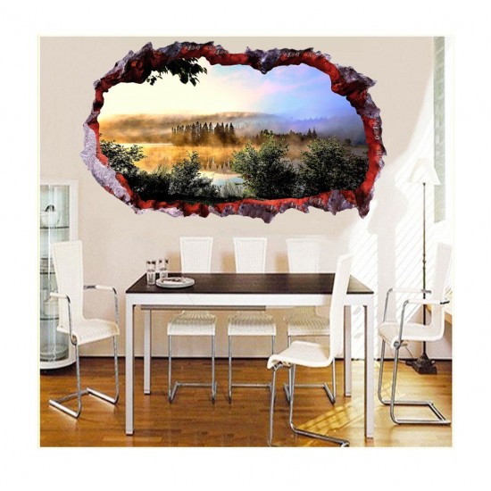 Sticker decorativ, gaura in perete 3D, Fauna, 85 cm, 161STK-1 Sticker decorativ, gaura in perete 3D, Fauna, 85 cm, 161STK-1