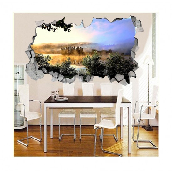 Sticker decorativ, gaura in perete 3D, Fauna, 85 cm, 161STK-2 Sticker decorativ, gaura in perete 3D, Fauna, 85 cm, 161STK-2