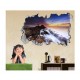 Sticker decorativ, gaura in perete 3D, Munte, 85 cm, 165STK-2 Sticker decorativ, gaura in perete 3D, Munte, 85 cm, 165STK-2